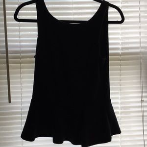 Tank top tight with flowy bottom (v cut in back)
